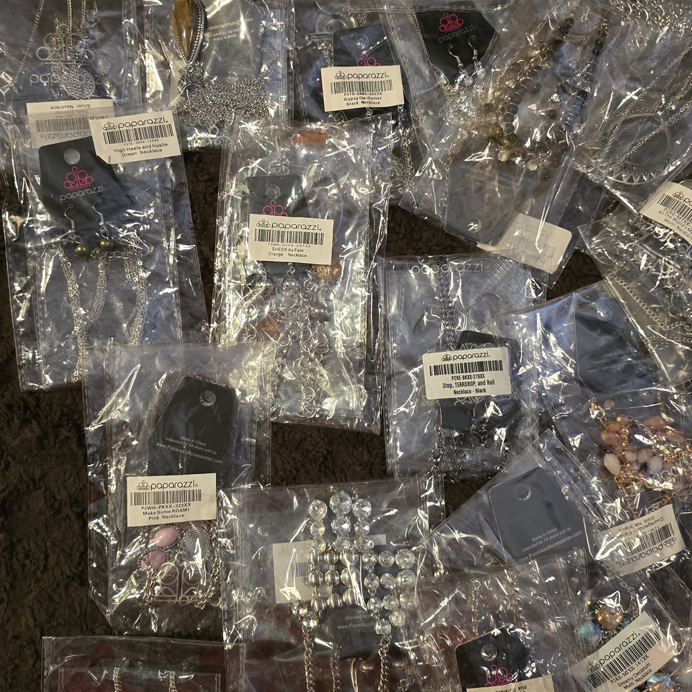 60 New Paparazzi Necklace Sets w/Complimentary Earrings.